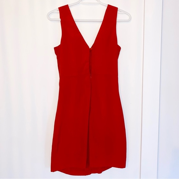 Red Ruffle Mini Dress - Picture 4 of 4